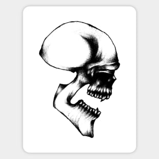 Sketch Devil Skull Tattoo Style Design Drawing Art Graphic Sticker